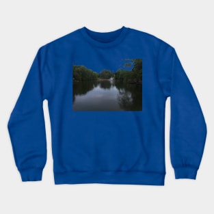 Pond and Fountain in the Middle of Loose Park Crewneck Sweatshirt